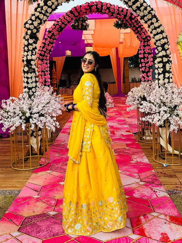 Haldi Sunshine Twirl Lehenga Set